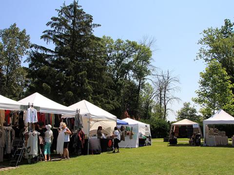 Park Event with tents