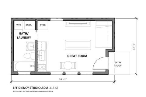 315 sq ft gsf