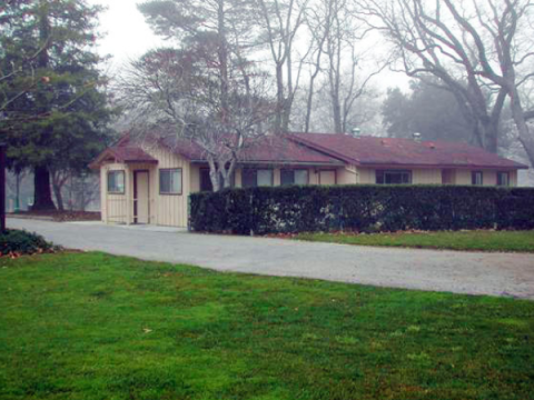 Ranger House on a foggy morning.