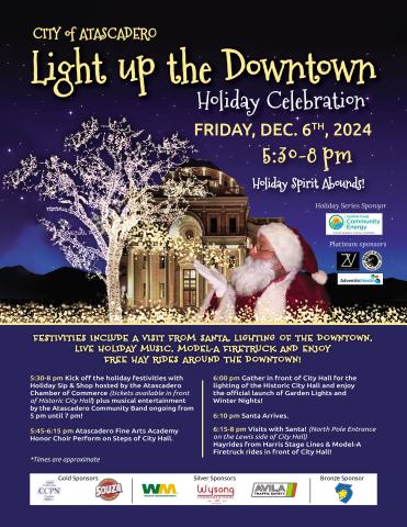 2024 Light Up the Downtown Flyer